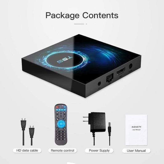 T95 Smart  tv box tv android 10  TV BOX Wifi BT 2G 16Go H616 6K Netflix Google Store Boîte multimédia box